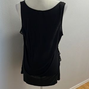 New York & Company Dressy Black Tank Top size XL
